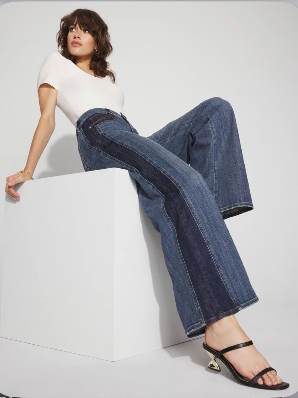 NWT WHBM Wide Leg Jeans